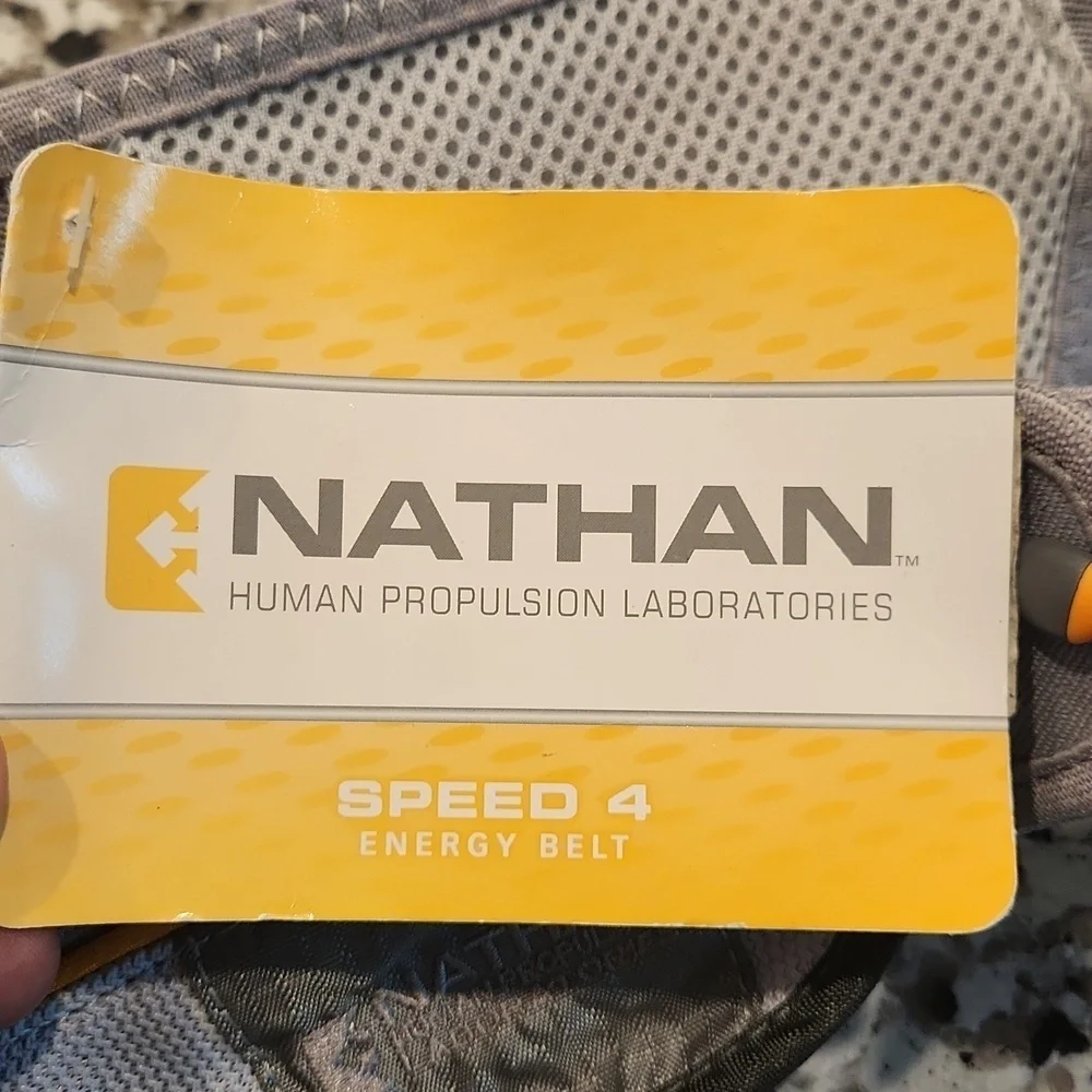Natan Gray and Yellow Hydration Belt